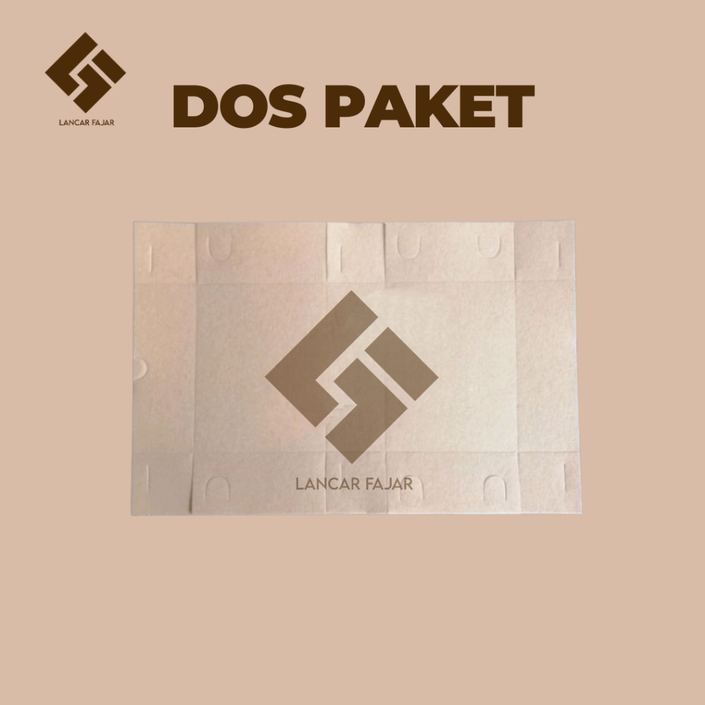 [100 Lembar] Kerdus Coklat / Kerdus Snack / Dos Nasi / [310 Gsm] Kotak Dus Kue R2 Jumbo 16X12.5X7 Re
