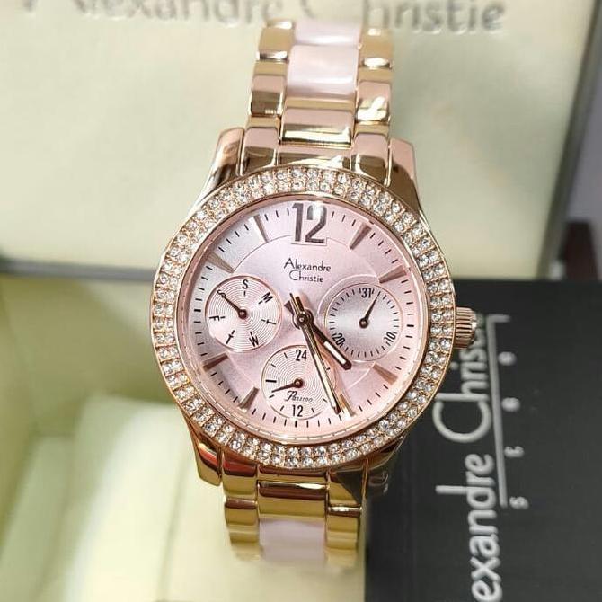 Jam Tangan Wanita ALEXANDRE CHRISTIE AC 2463 BF rose solid