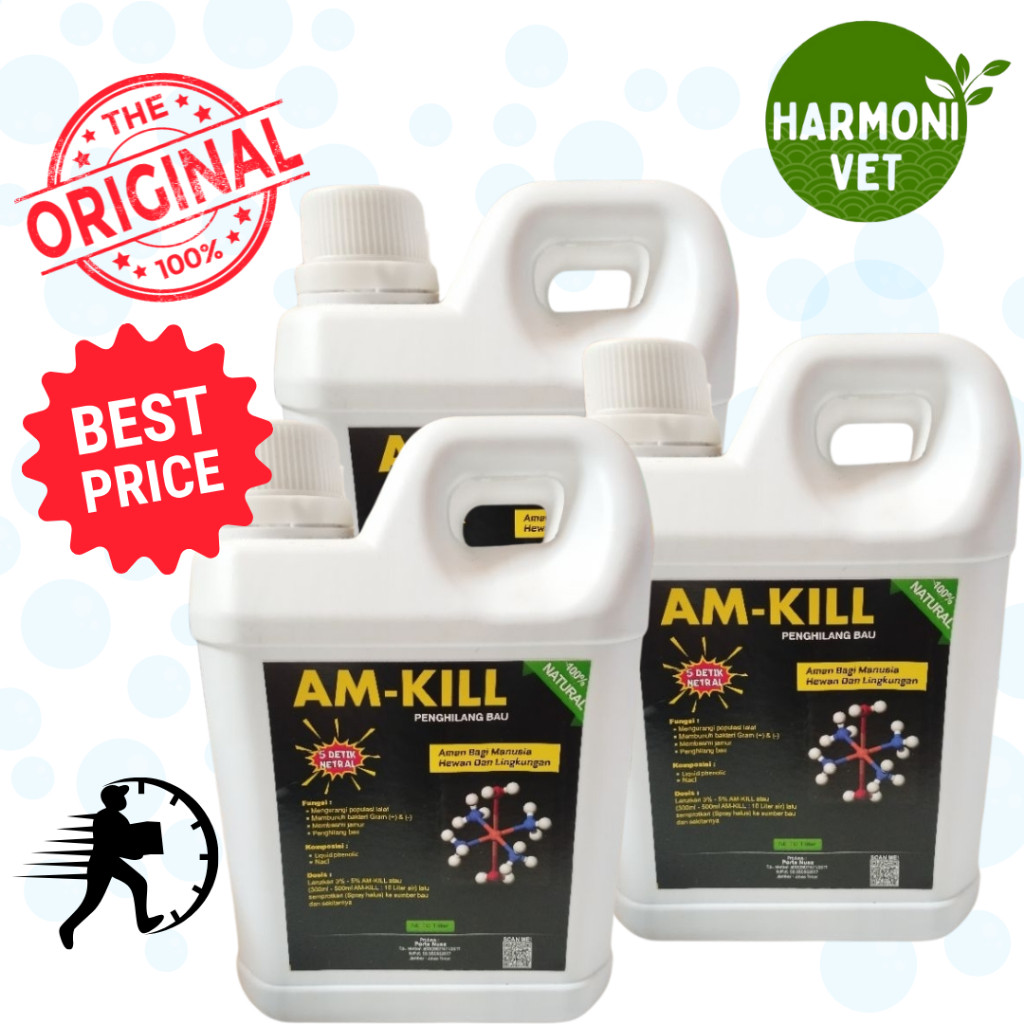 Am Kill 1 Liter  - Penghilang Bau Amonia Ayam Broiler Petelur Bebek Puyuh