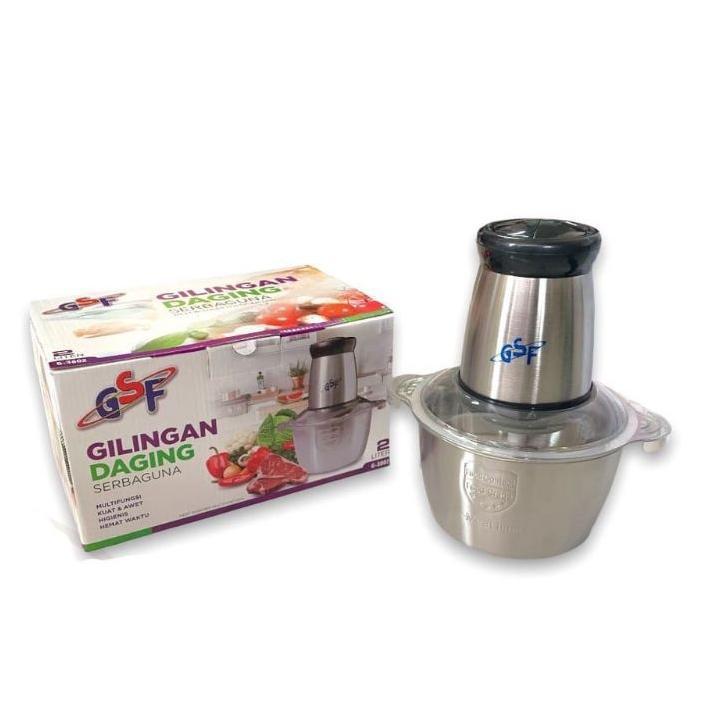 Blender Daging Stainless Gsf 3802 | Gilingan Daging Serbaguna Gsf Kapasitas 2 Liter