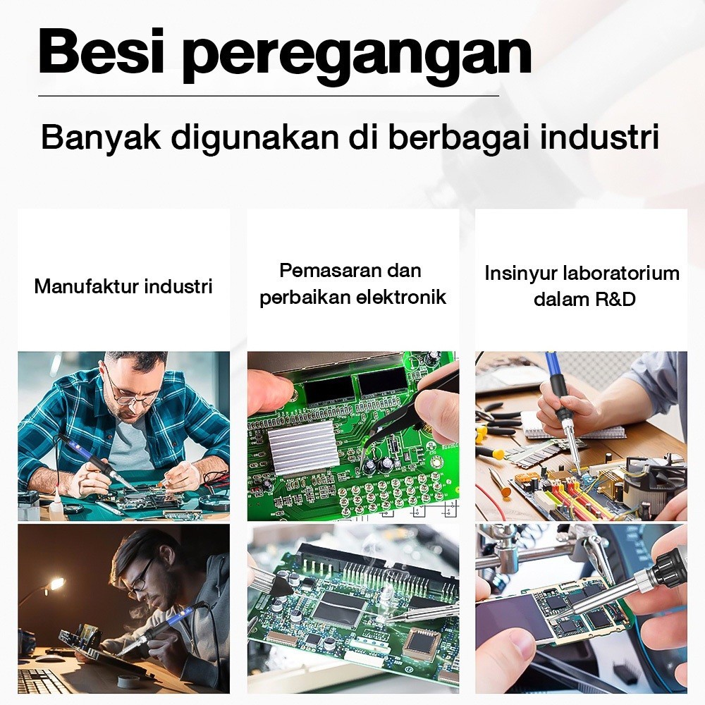 Paket Solder Listrik Lengkap Set Solder Listrik Lengkap Dengan Multimeter Iron Tool Kit 220V 60W/Sol