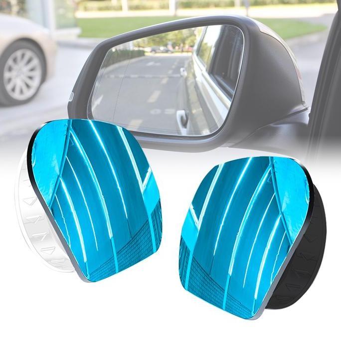 2Pcs Set Kaca Spion Kecil Mini Cembung Wide Angle Blind Spot Car Mirrors Miror Rearview Mirror Mobil