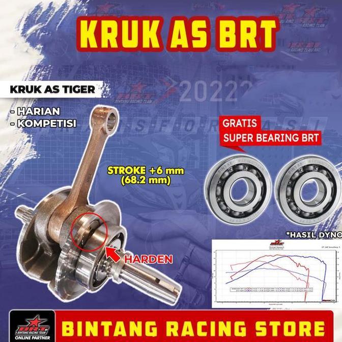 Kruk As Brt Honda Tiger Stroke Up +6Mm