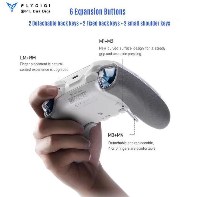 Giocare- Flydi Apex 5 Wireless Pc Controller Adaptive Trger Forceflex Joystick 2.0 Force Feedback Tr