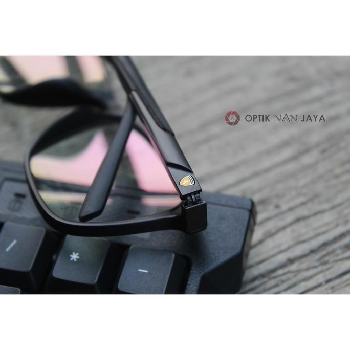 ( GRATIS LENSA ) Frame Kacamata Minus Baca Pria Ferrari Sport TR90