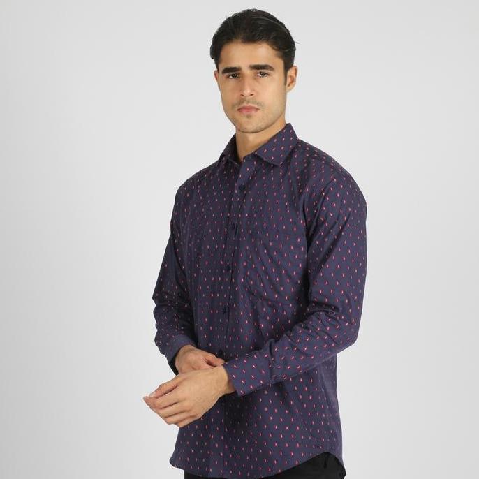 Kemeja Guy Laroche Lengan Panjang Tyree Nav