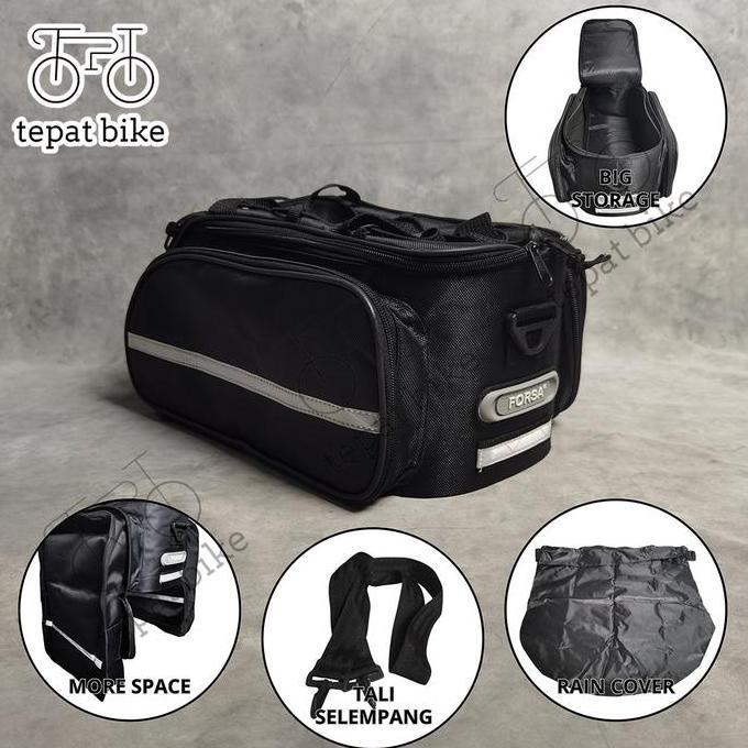 Tas Touring Sepeda Bagasi Belakang Kanan Kiri / Tas Pannier Bag MTB Federal Gravel Double Side Bag +