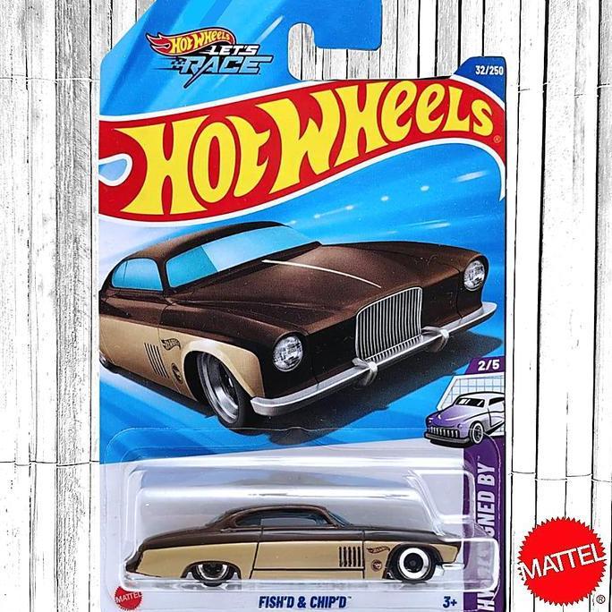 Hot Wheels Fish'D & Chip'D Coklat Treasure Hunt Diecast Mobil Muscle Klasik New