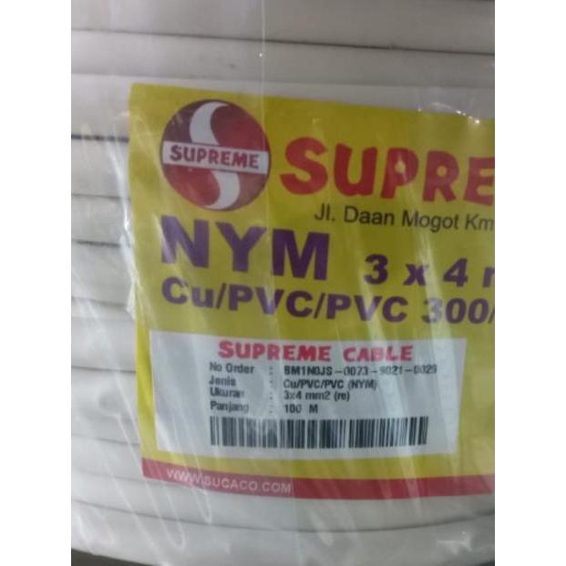 Kabel SUPREME NYM 3x4 mm Meteran