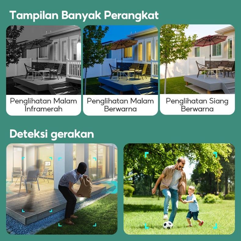 HANNABIMART CCTV WIFI LUAR RUMAH 1080P NIGHT VISION AUTO TRACKING AUDIO 2 ARAH TAHAN CUACA MUDAH DIP