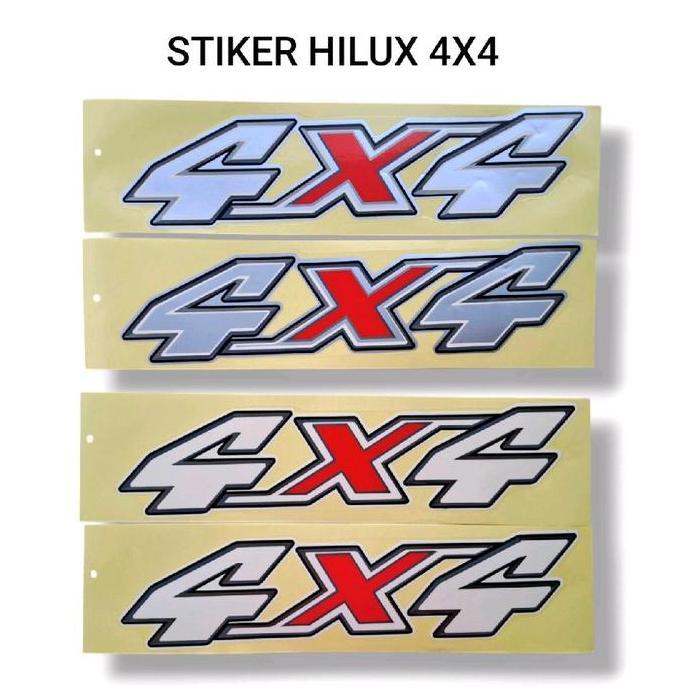 STIKER HILUX 4X4 / STIKER TOYOTA HILUX 4X4 / STIKRR 4X4 HILUX HEMAT