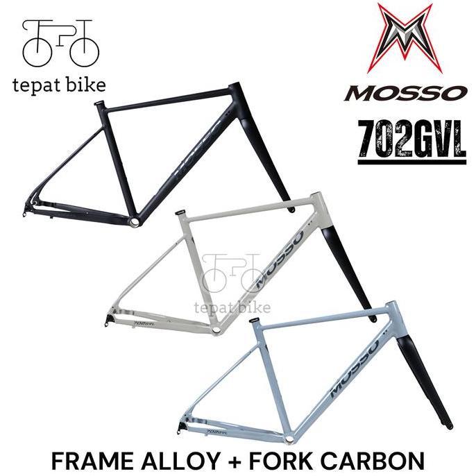 Frame Fork Mosso 702GVL Gravel Bike Alloy 7005 Ringan + Fork Carbon T700 / Mosso 702 GVL