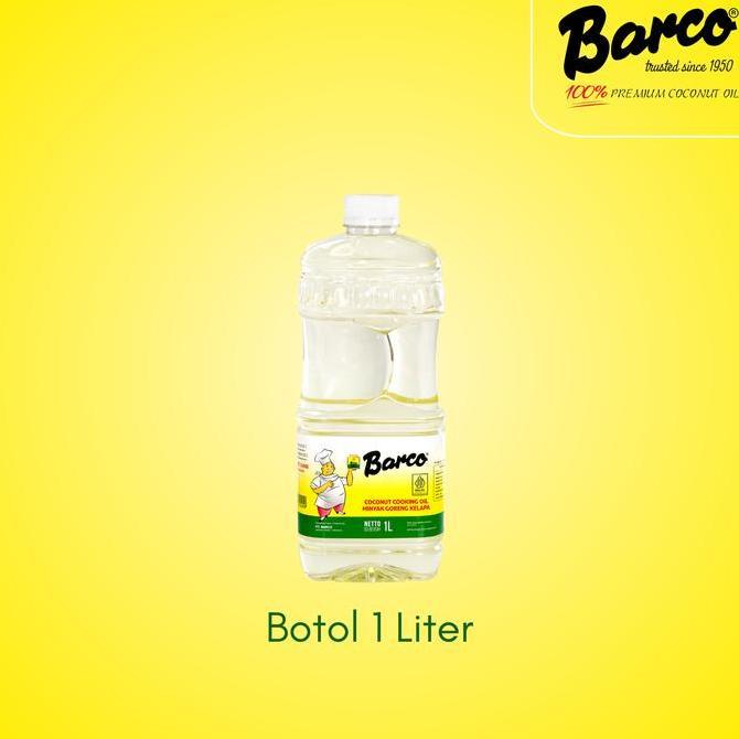 Murah Minyak Goreng Kelapa "Barco" Botol 1 Liter - 1 Dus (12 Pcs)
