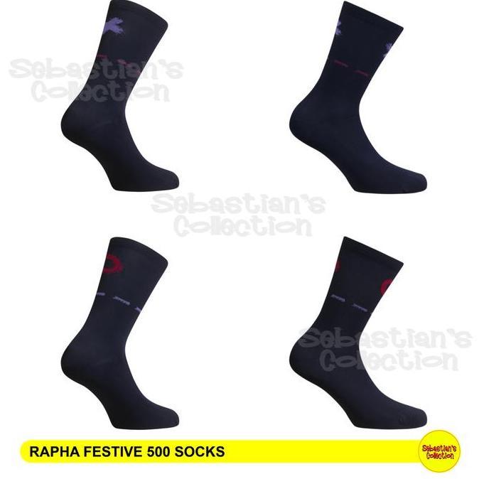 Rapha Festive 500 Socks - Rapha Socks Original - Kaos Kaki Rapha