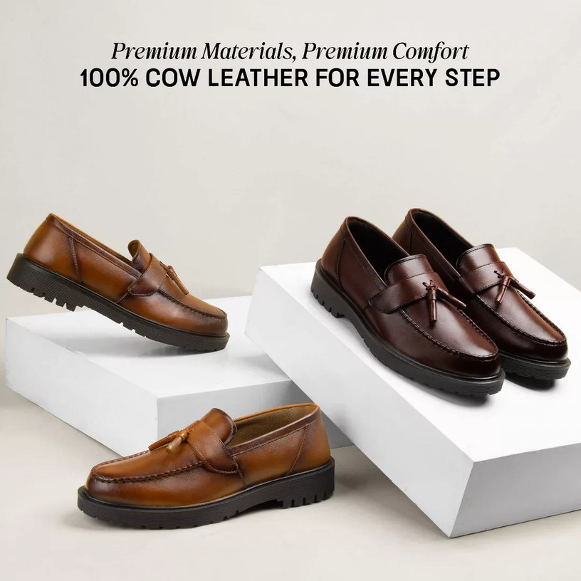 KENZIOS ORI x uawindonesia | KENZIOS GAMA LIGHT Sepatu Loafers Pria Formal Kulit Sapi Nappa Leather