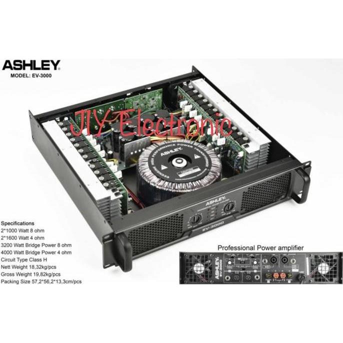 TERMURAH - Power Ashley 2 Channel EV-3000 EV3000 EV 3000 Original