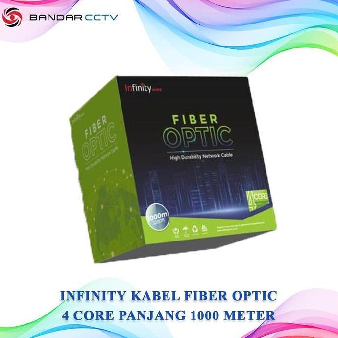 TERBARU - Infinity Kabel Fiber Optic 4 Core Panjang 1000 Meter