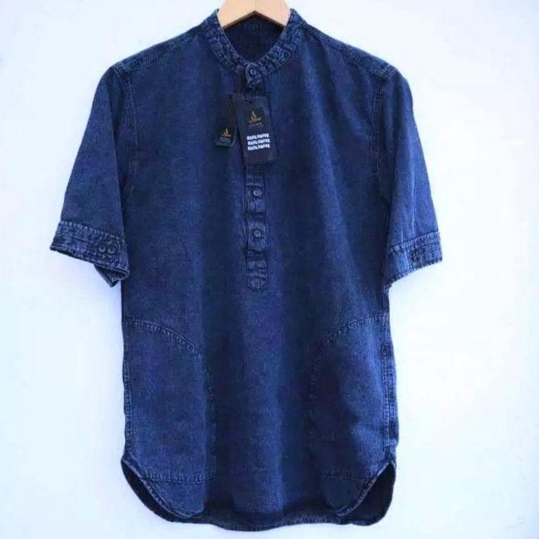 NEW DEALS SUPER JUMBO KEMEJA KOKO KURTA PAKISTAN BAHAN JEANS