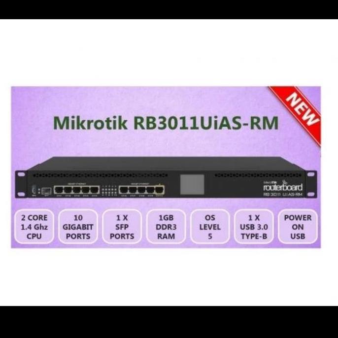 TERMURAH - Mikrotik rb 3011/RB3011UIAS RM/RB3011 UIAS GIGABIT RACK SFP