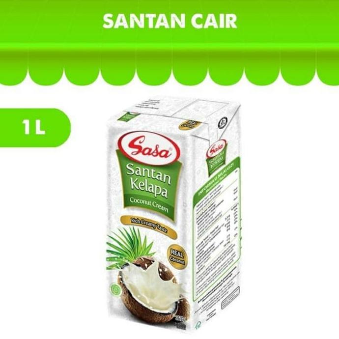 Sale Sasa Santan Cair Kelapa 1 Liter Halal