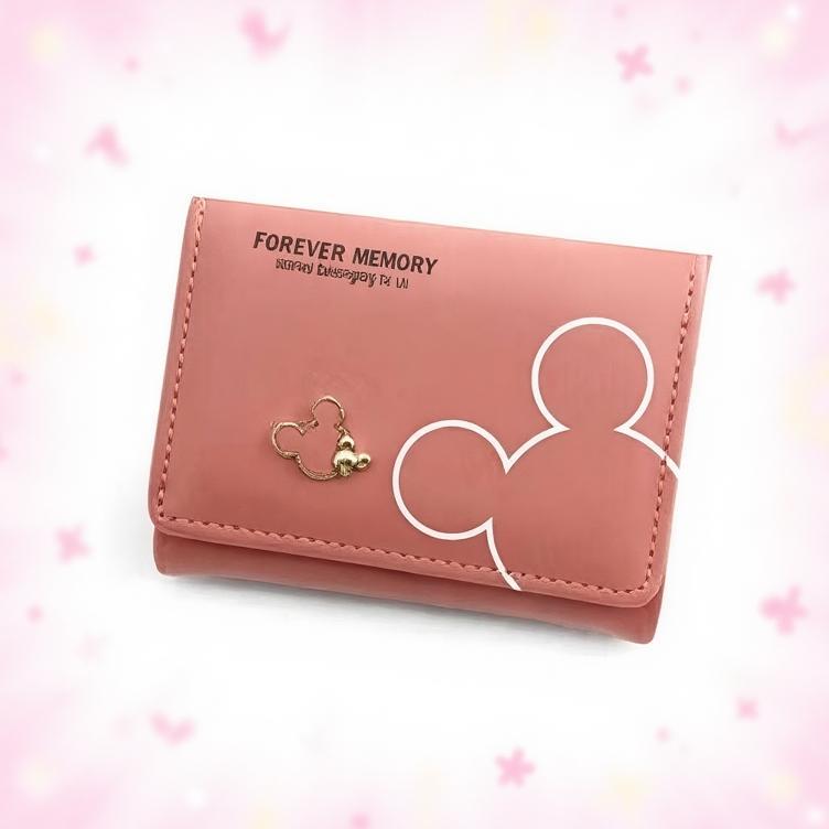 BIG SALE Dompet Wanita Kecil _ Dompet Lipat 3_Dompet Kartu Motif Mickey Mouse