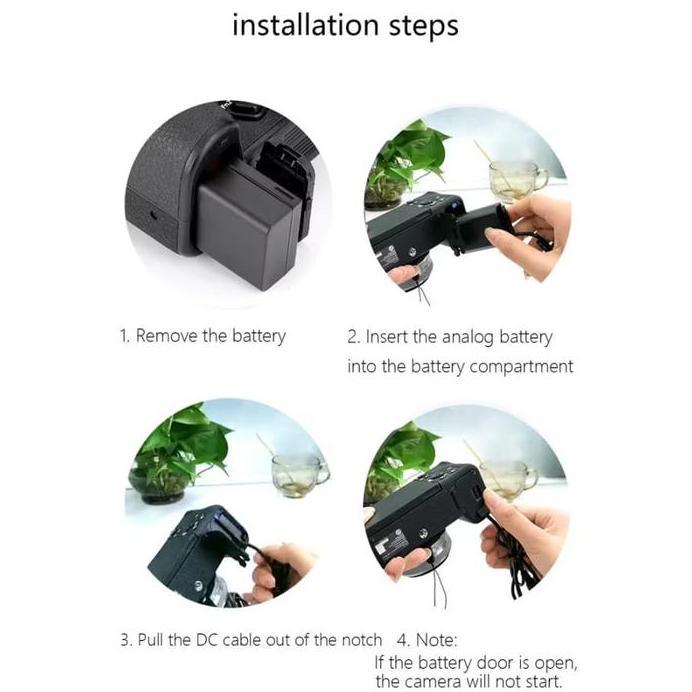 KingMa EN-EL25 Dummy Battery For Nikon Z50 Z50II ZFC Z30 With AC Power Supply ADAPTOR  Baterai Dummy