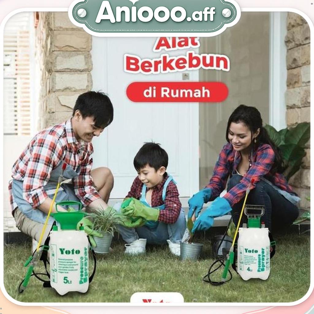 Sprayer Alat Semprot Bertekanan Semprotan Tanaman - Yoto 4 Liter