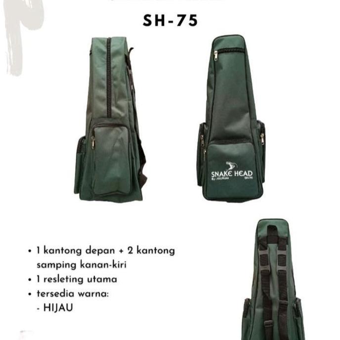 BEBAS ONGKIR - Tas Pancing Iguruai Snake Head 75 cm