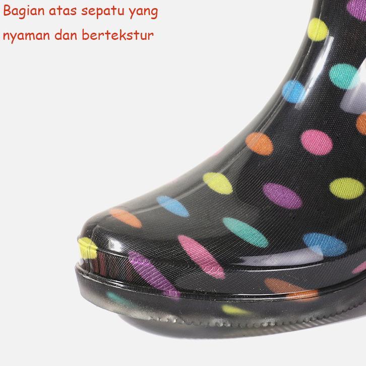 Sepatu Bot Hujan Tinggi Dengan Motif Fashion Sepatu Boots Wanita Import Premium Bots Premium Quality