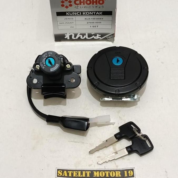 CHOHO Kunci Kontak Set Assy Plus Tutup Tangki KLX 150 L S BF D TRACKER Merk CHOHO No Part 27005-0058