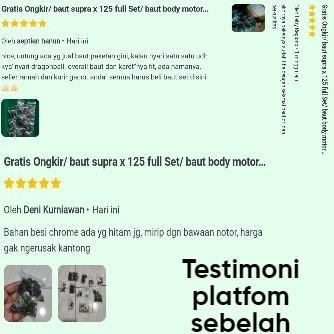 Baut Cvt Beat Karbu Full Set / Baut Cover Cvt Beat Karburator Full Set / Baut Cvt Beat Karbu Fullset