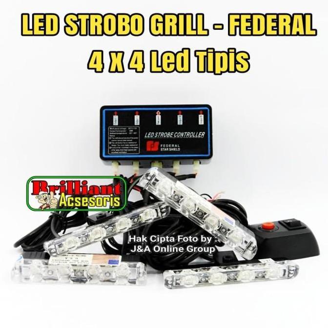 BEBAS ONGKIR - LED Strobo - Lampu Blitz - Mobil Patwal