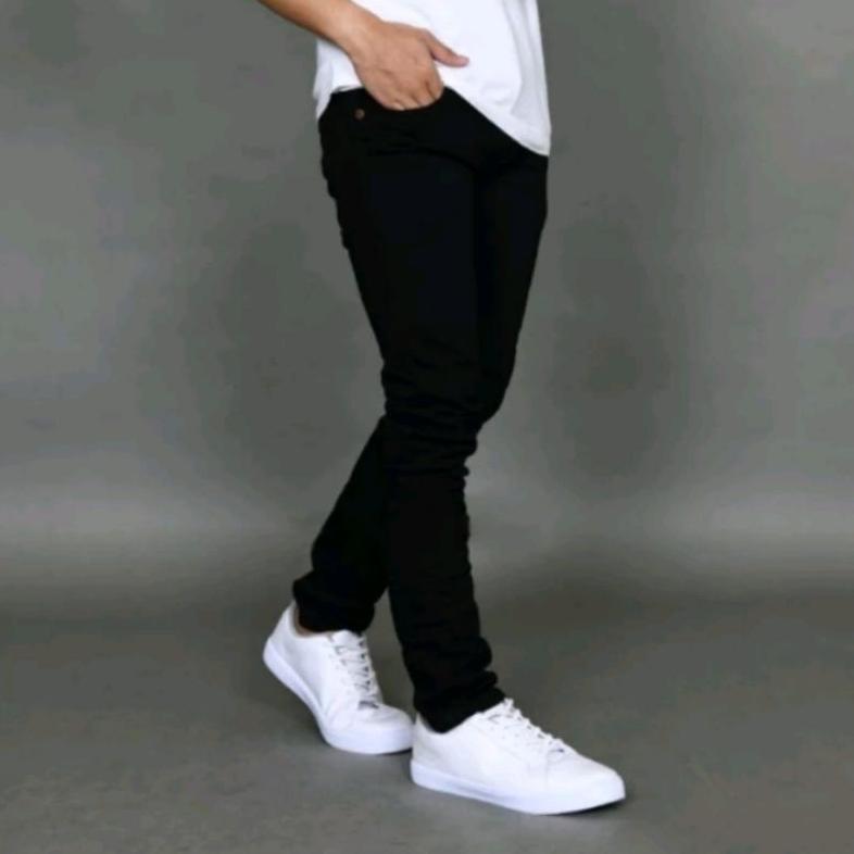 big promo jeans panjang strech skinny slimfit pria denim dewasa dan lajang