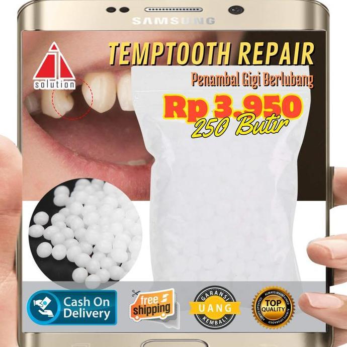JIDZRUN Penambal Gigi 1000 Butir - Temptooth Gigi Palsu 1000 Butir