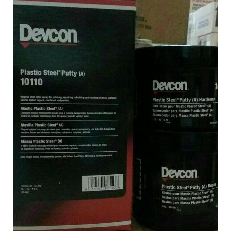 JIDZRUN lem besi DEVCON / DEVCON A 10110 PLASTIC STEEL PUTTY