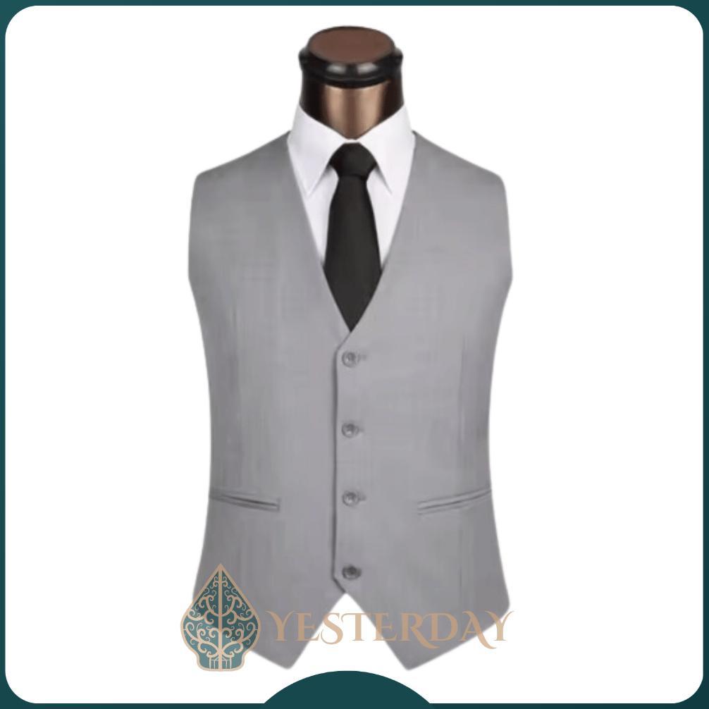 PRODUK VIRAL YESTERDAY Vest Pria Rompi Vintage Formal / Rompi Vest Cowok Casual Korean Style Premium