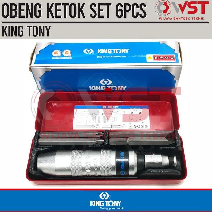 BEBAS ONGKIR - King Tony Obeng Ketok Set 6pcs / Getok Pukul Set 6 pcs Heavy Duty