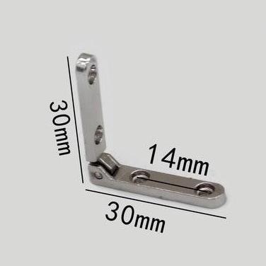 OREJELA Set 10 Engsel Kotak Mini 30x30mm Engsel Perhiasan 90 Derajat Bahan Anti Karat Untuk Kayu
