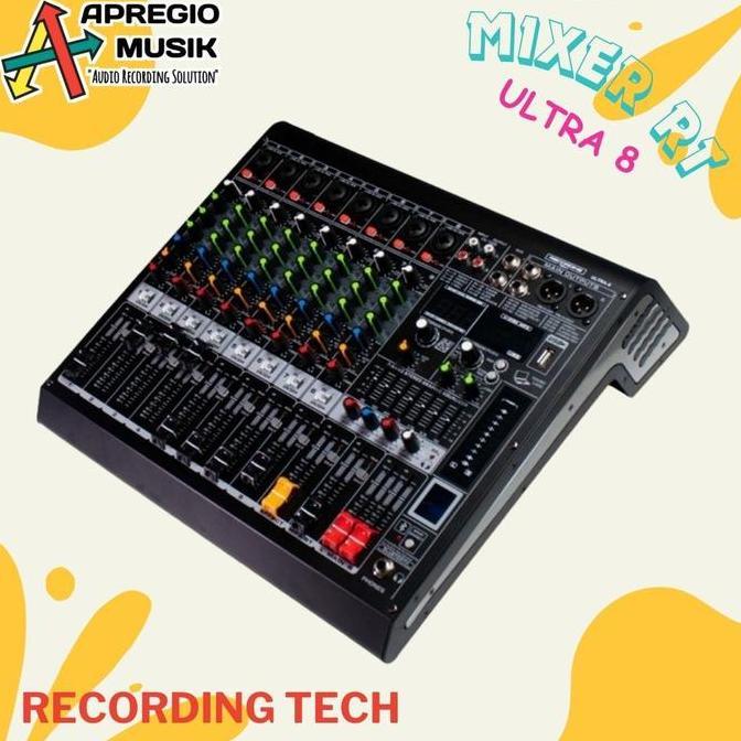 Recording Tech RT Ultra 8 Ultra8 Mixer Audio USB 8 channel Mic input