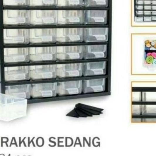 Rako Rak Komponen Elektronik Isi 30, 24, 12 Laci Rakko Box Organizer