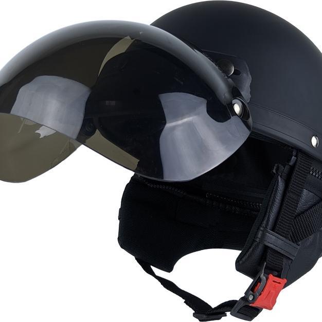 Helm Vintage Chips Vespa Bogo Setengah Kepala Dewasa Aksesoris Kaca Cembung