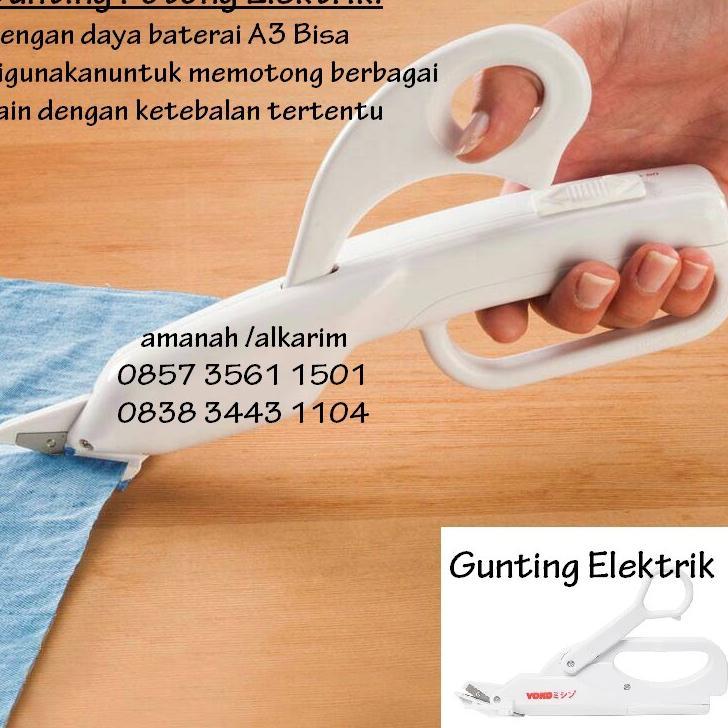 Gunting Potong Kain Elektrik