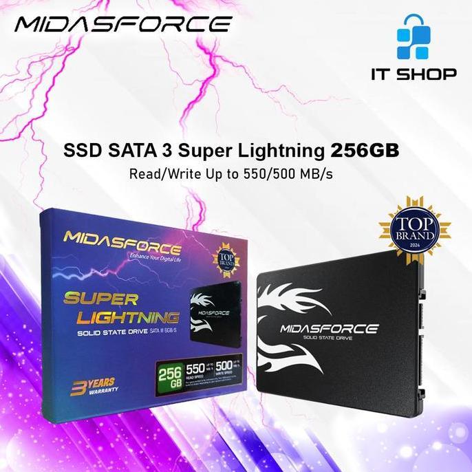 Midasforce SSD Superlightning 256GB storage