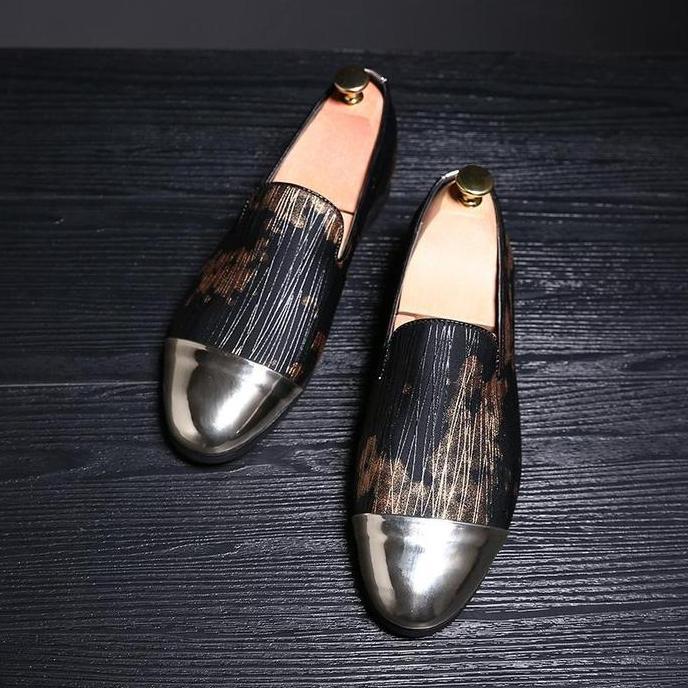 Luxury Black Field Shoes / Sepatu Slip On Mewah Limited Edition Flat Pria nobrands