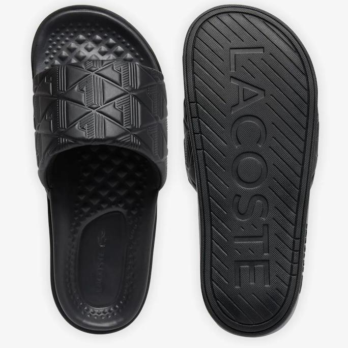 Sandal Pria Lacoste Serve Slide Dual Orinal - Black