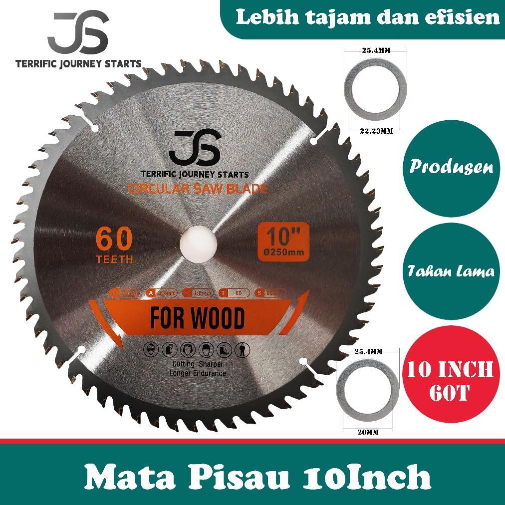 Mata Gerinda Potong Kayu10Inch Mata Gergaji 60T Circular Saw Blade Mata Gergaji Potong Kayu