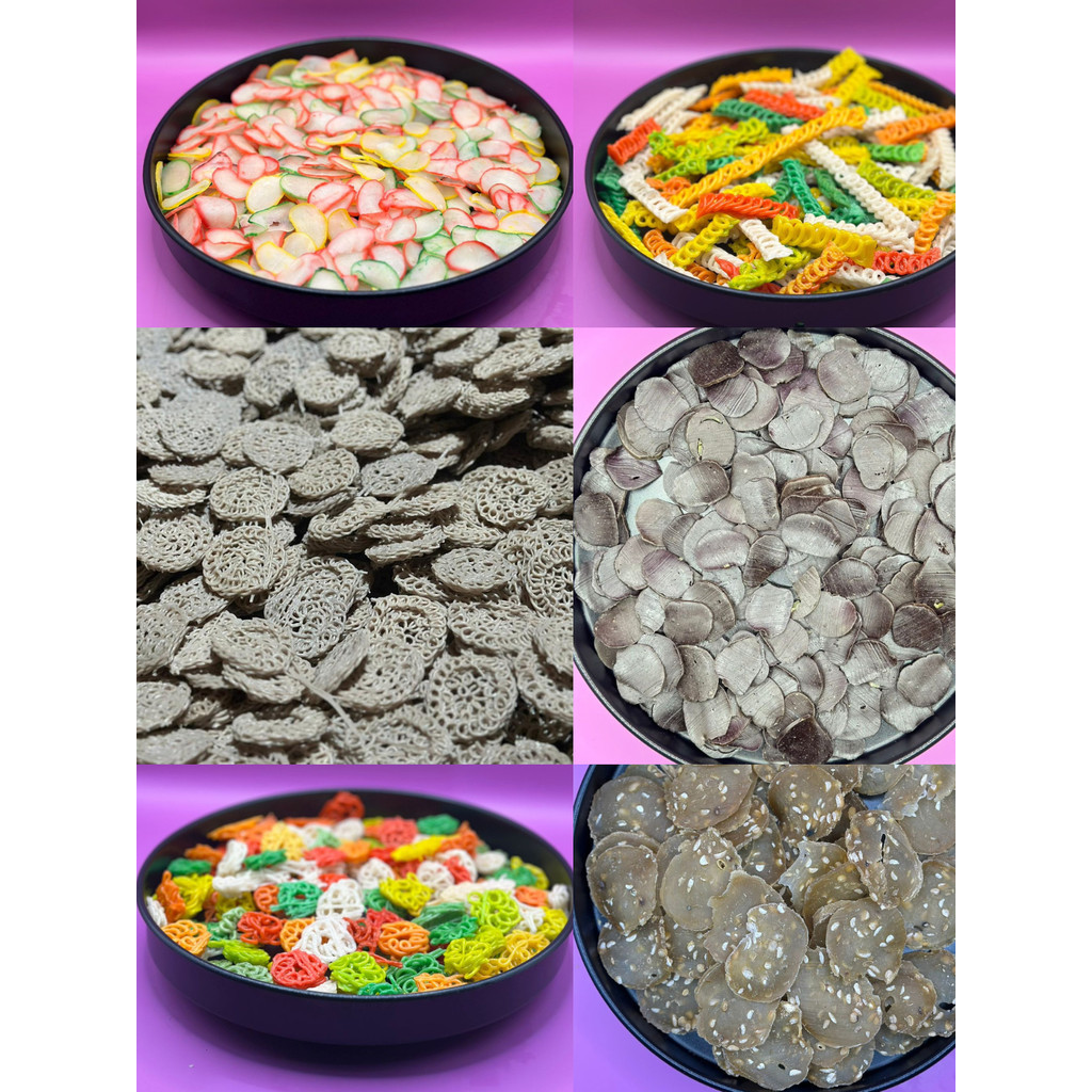 Aneka Kerupuk Mentah Aneka Varian berat 500gr/ Krupuk Mentah