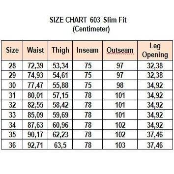 LEA 603 - Slim Fit BASIC Series Lht Indo 12,75 Oz 603822399