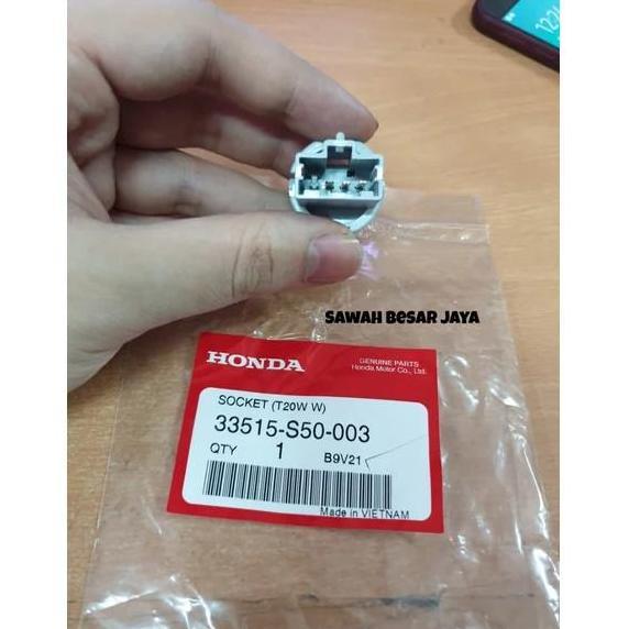 Socket Soket T20 Bohlam Lampu Rem Belakang Stop Lamp Civic Fd Fb Promo