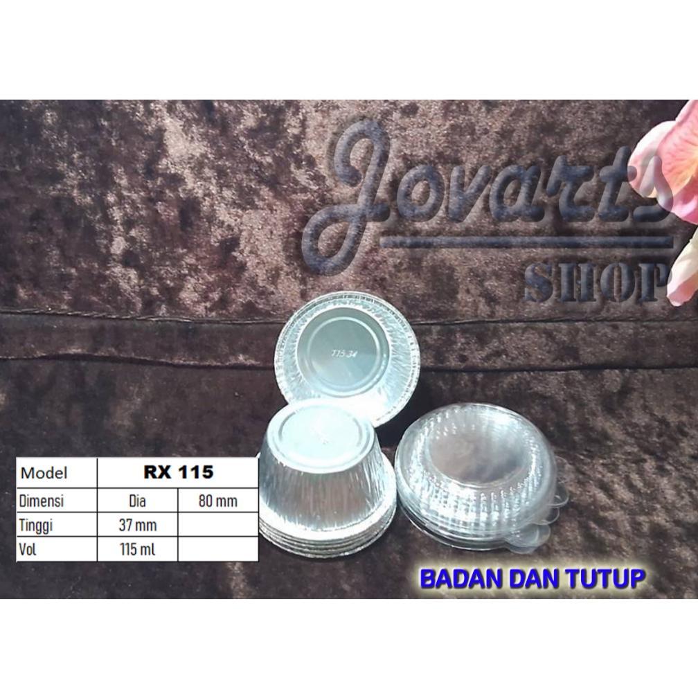 Terlaris 115 B/ Rx 14081 Badan+Tutup Mika. Alumunium Foil Bulat Dia 7 Cm